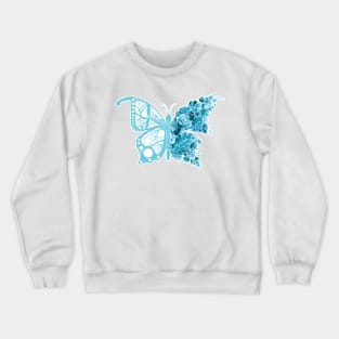 Floral Butterfly Crewneck Sweatshirt